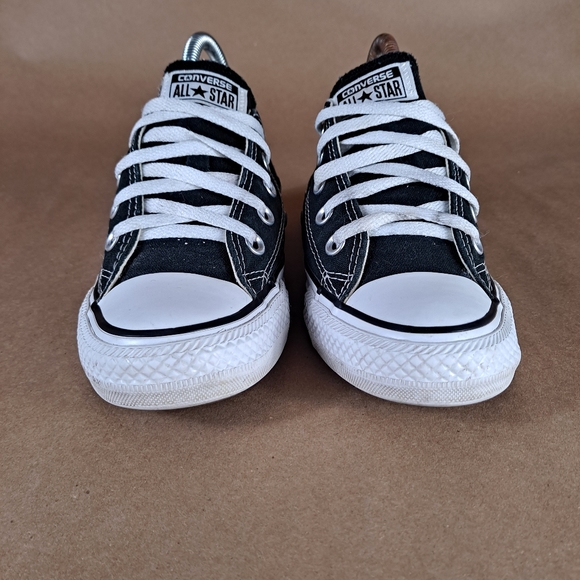 Converse All Star Low Top Chuck Taylor Black Shoes  Womens Sz 6 - Picture 3 of 10